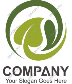 Environmentally friendly logo Swirl