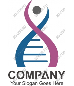  Stylized DNA twist