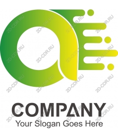Dynamic green gradient logo