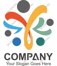  Bright, abstract business