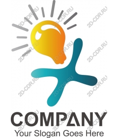 Innovative logo light bulb