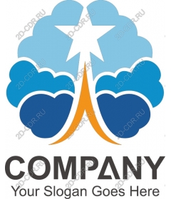 Dynamic logo Cloud Star