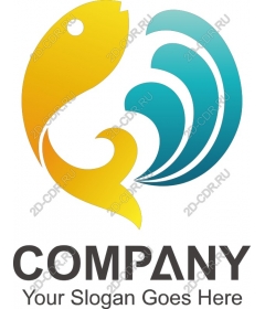  Bright logo fish