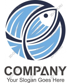  Elegant logo fish