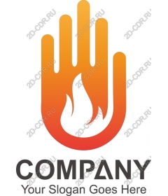 Dynamic hand and the flame