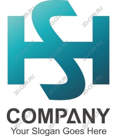  Логотип Teal Monogram - HSH