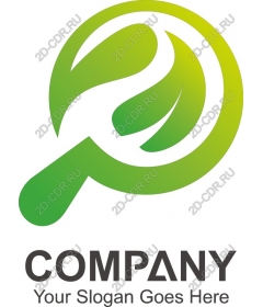  Eco-innovative logo Leaf