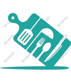  Cutting Board with kitchen supplies
