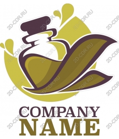  Elegant Apothecary bottle with leaves