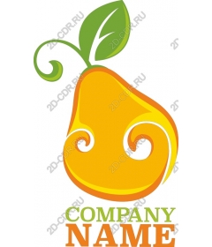  Fancy pear logo Clipart