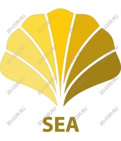 Gold seashell