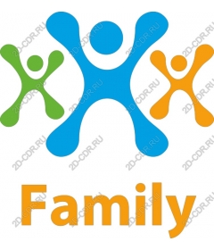  Family - Abstract shapes of unity