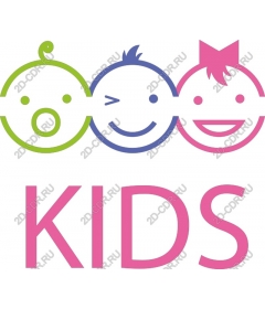 Playful children's faces