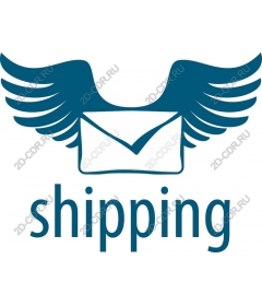 Shipping winged envelope
