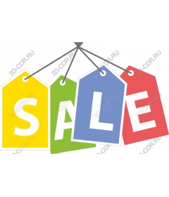  Bright SALE promotional tags