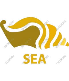 Gold seashell