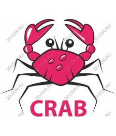  Charming pink crab