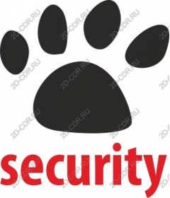 Security paw prints
