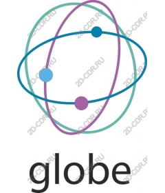  A stylized globe