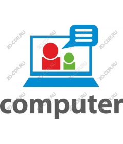  Bright communication on the laptop