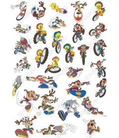 A set of characters for dynamic actions