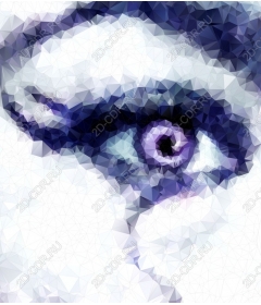 Geometric low poly eyes