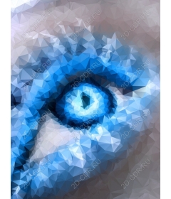 Geometric Blue Eyes