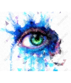  Bright colorful eye