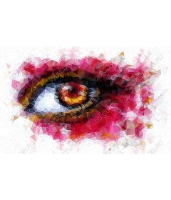  Bright eye in geometric style
