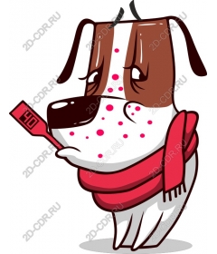  Adorable dog with a red scarf