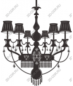  Elegant black chandelier