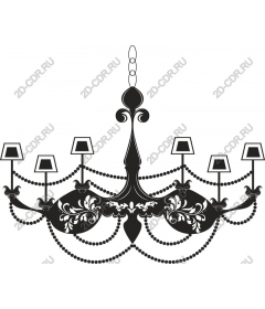  Elegant black chandelier