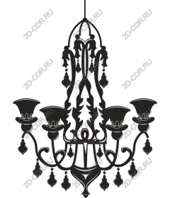  Elegant floral chandelier