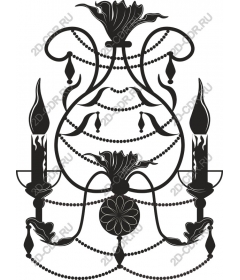  Elegant chandeliers clipart