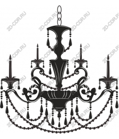  Elegant black chandelier