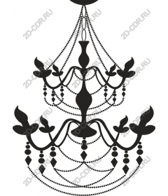  Elegant black chandelier