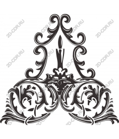  Elegant floral candle holder with ornament