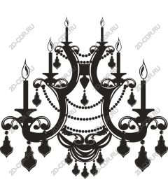  Elegant black chandelier