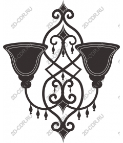  Vintage double wall sconces