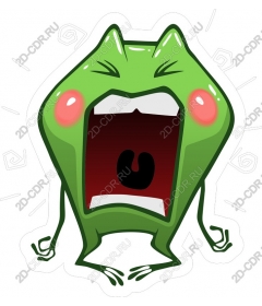  Bright cartoon frog