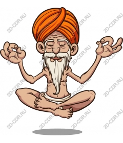 Meditative old sage