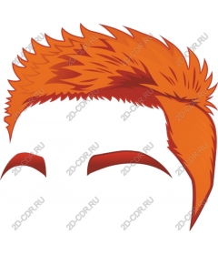  Bright orange hair