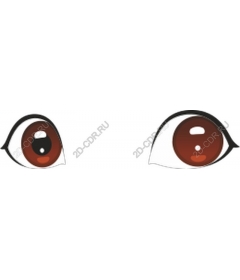  Stylized brown eyes