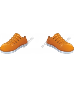  Bright orange sneakers