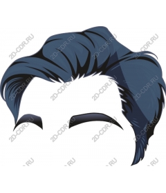 Fashionable blue hair