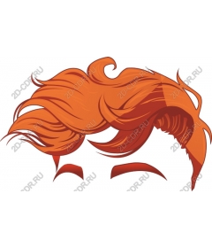  Bright red hair