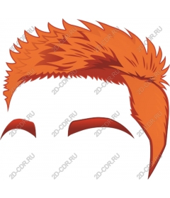  Bright orange hair