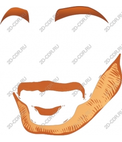  Stylized male face
