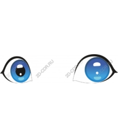 Expressive blue eyes