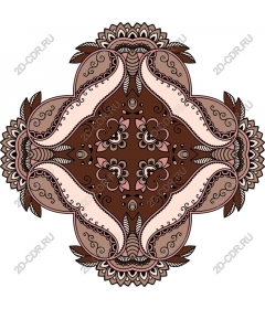  Elegant floral mandala